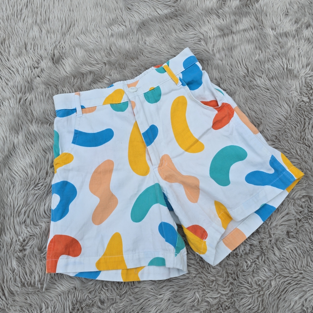 Colorful Abstract Patterned Shorts - Picture 2 of 5